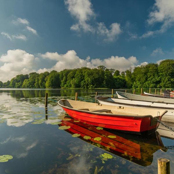 Boote auf dem See von Bygholm