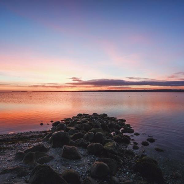 Solnedgang over Horsens Fjord