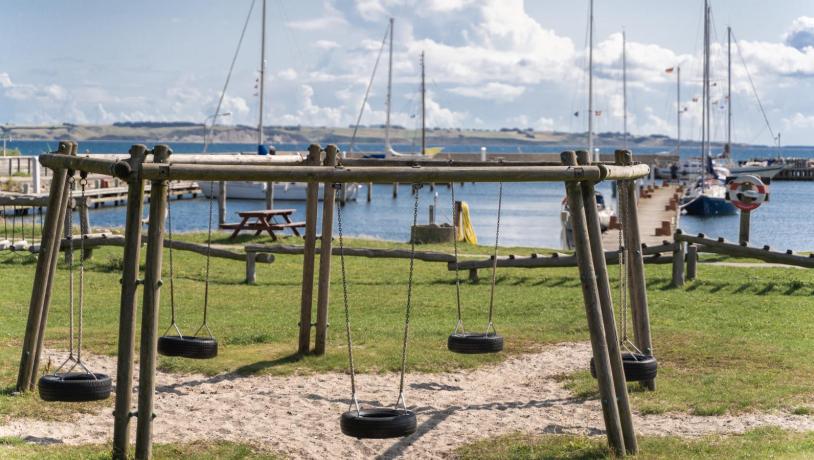 Der Spielplatz im Hafen von Tunø