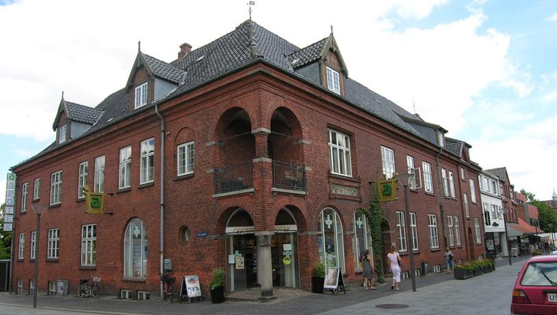 Blick auf Odder Apotheke