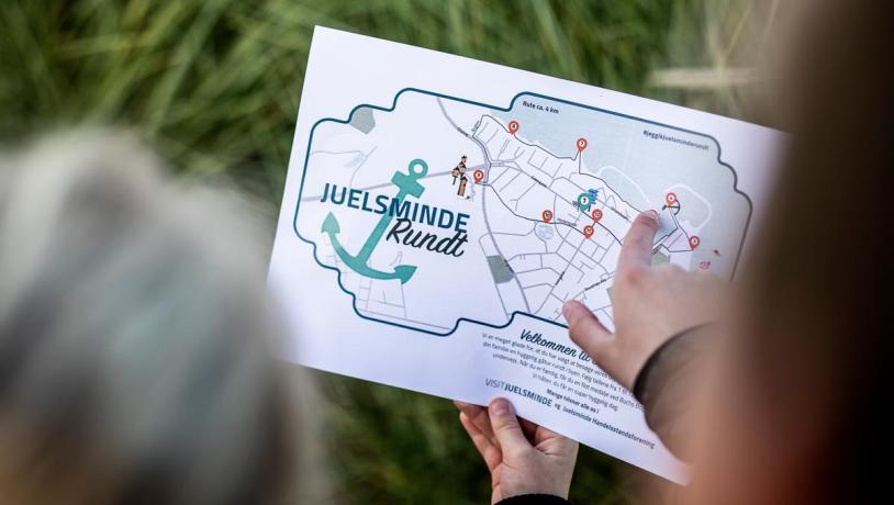 Die Schatzkarte zur Schatzsuche in Juelsminde
