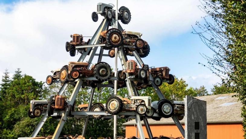 Traktorenkunst in Dänemarks Ferguson-Museum