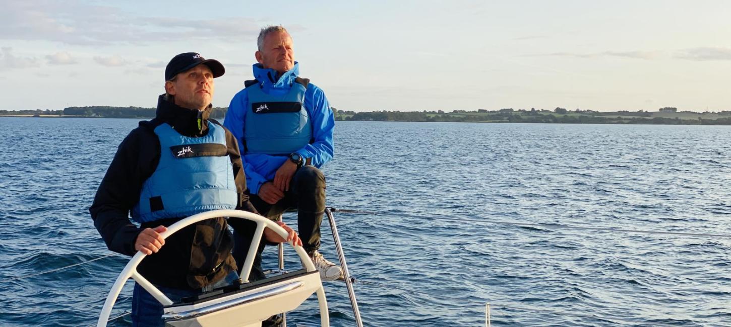 Bubber und Thomas Villum auf Entdeckungsfahrt im ostjütischen Inselmeer