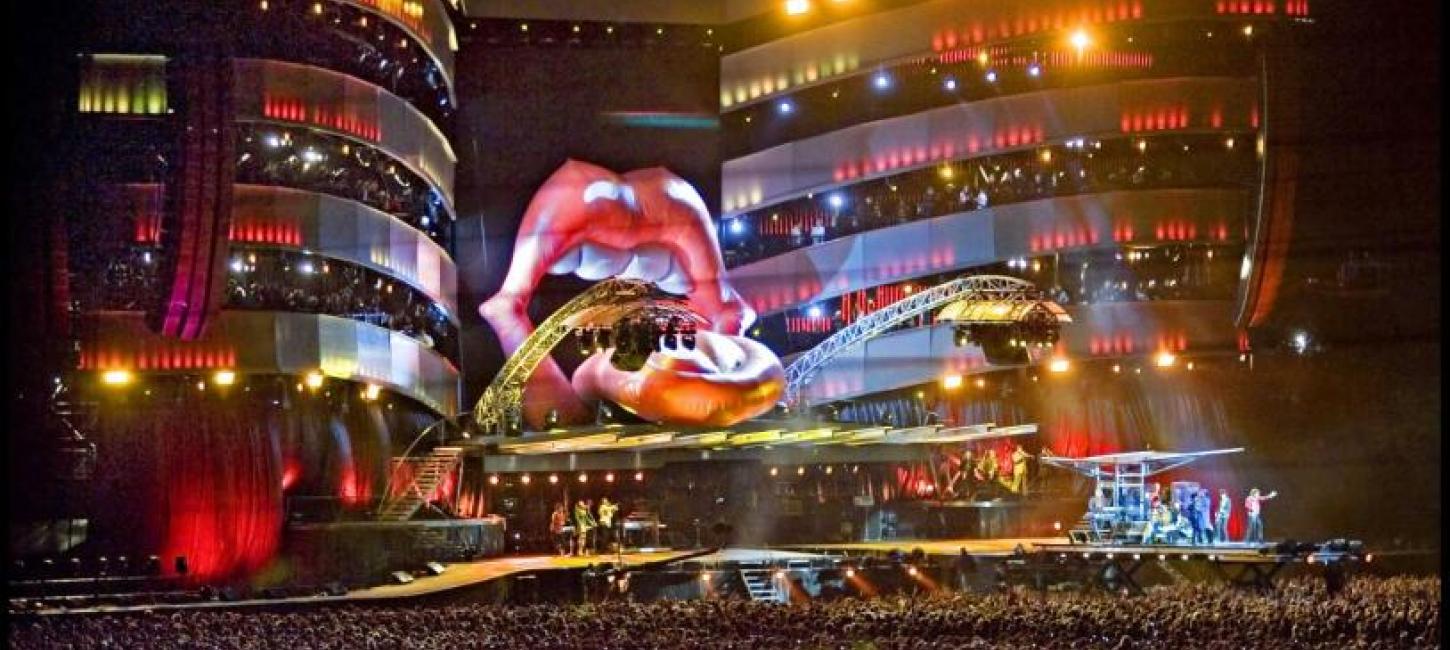 Scenen til Rolling Stones koncert i Horsens