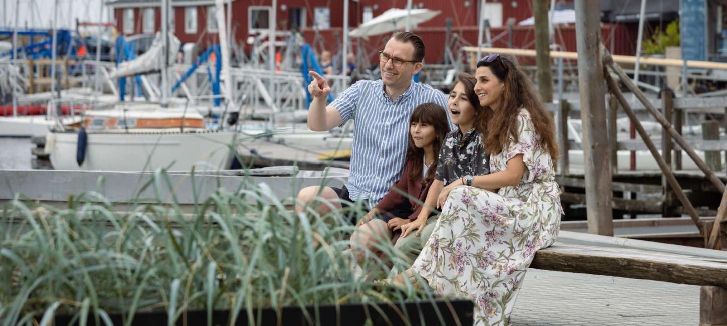 Familiehygge på Hou Marina