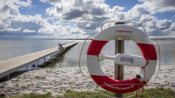 Rettungsring am Langelinie Strand