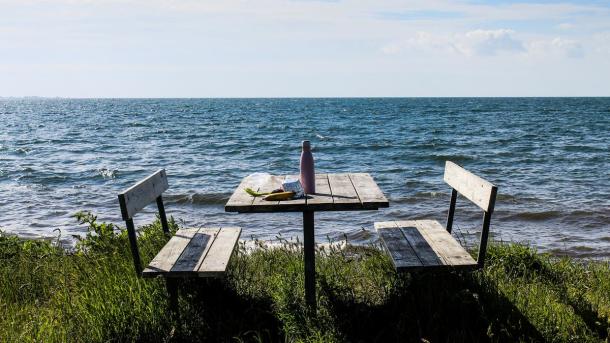 Picknicktisch am Horsens Fjord