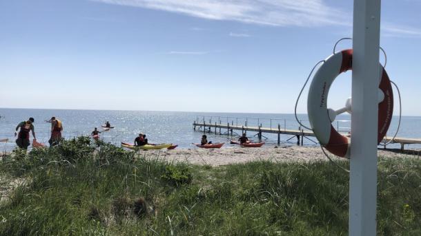 Badesteg bei Hygge Strand Camping