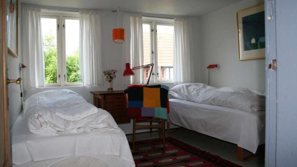 Ein Zimmer in Louises Pensionat auf der Kanincheninsel Endelave im ostjütischen Inselmeer – ein Teil der Urlaubsregion Küstenland