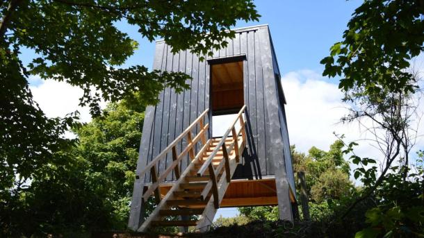 Vogelturm auf Tunø – eine Insel im ostjütischen Inselmeer in der Urlaubsregion Küstenland