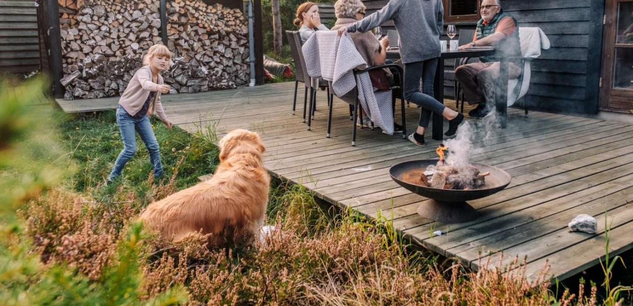 Familie im Ferienhaus von Feriepartner im Küstenland in Dänemark