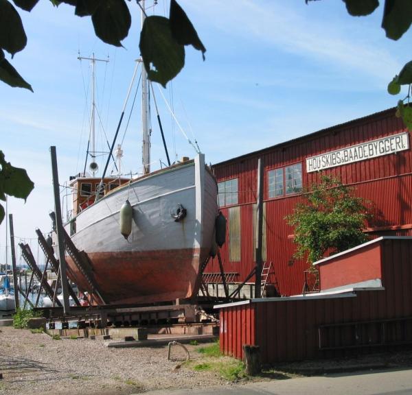 Boot Bau bei Hou Havn