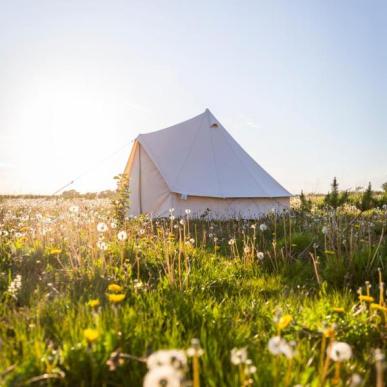 Glamping outdoor overnatning holmely bakkelandet