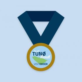 Illustration einer Medaille von der Schatzsuche auf Tunø in der Urlaubsregion Küstenland