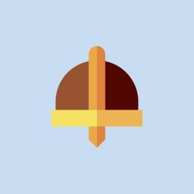 Illustration Wikingerhelm – auf Hjarnø können Sie alte Wikingergeschichten und vieles mehr erleben