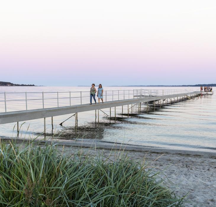 Stranden på Langelinie i Horsens